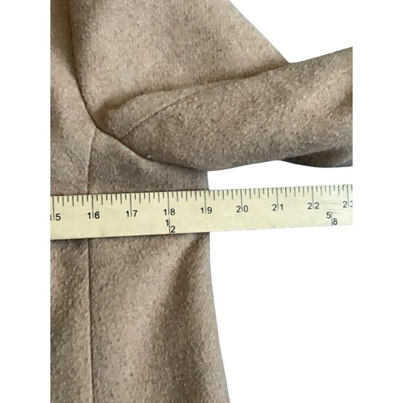 J.CREW Women’s Village Wool Blend Camel Brown Coat Size 10 - Picture 4 of 8